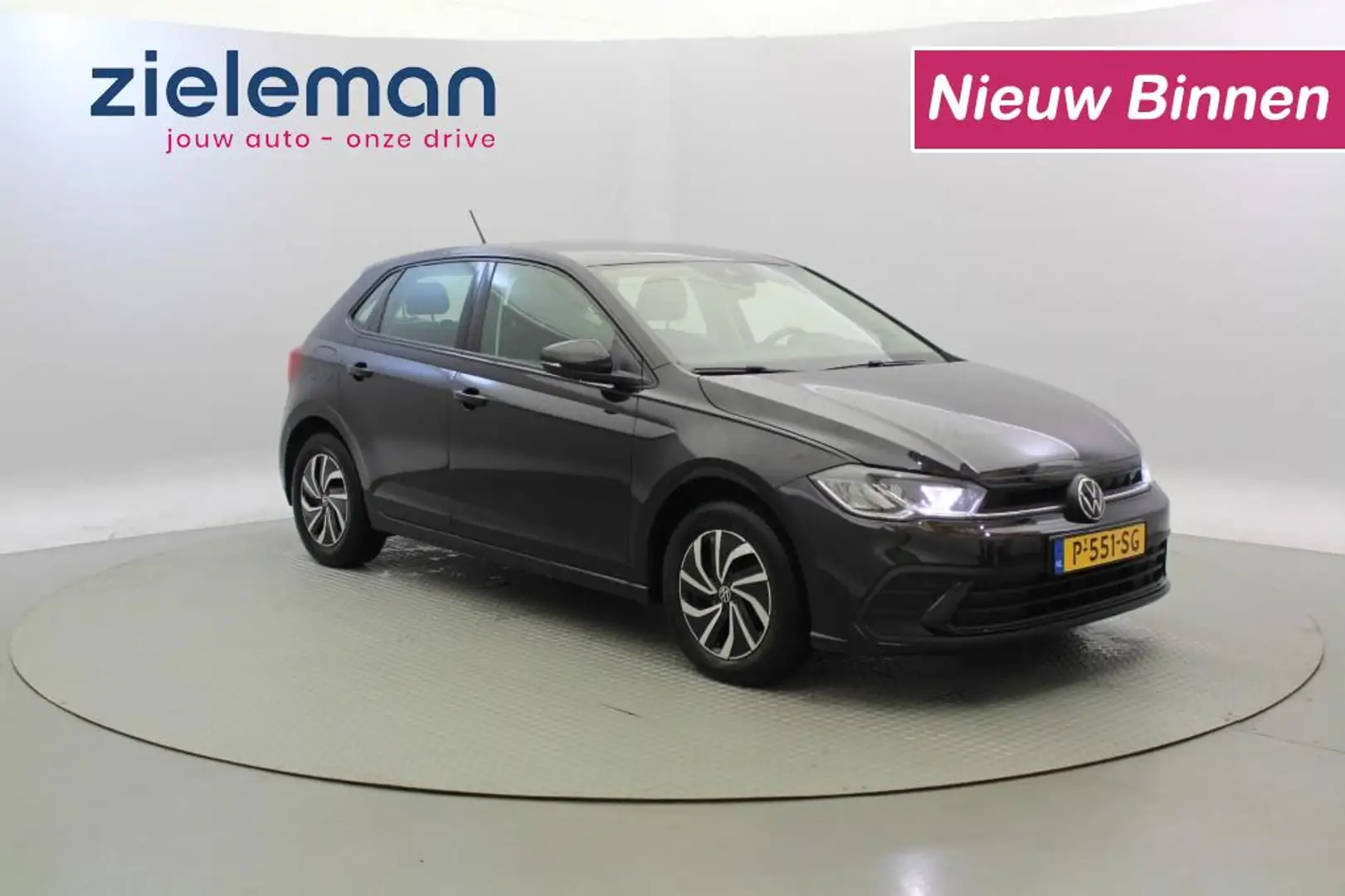 Volkswagen Polo 1.0 TSI Life - Carplay, Cruise Zwart - 1