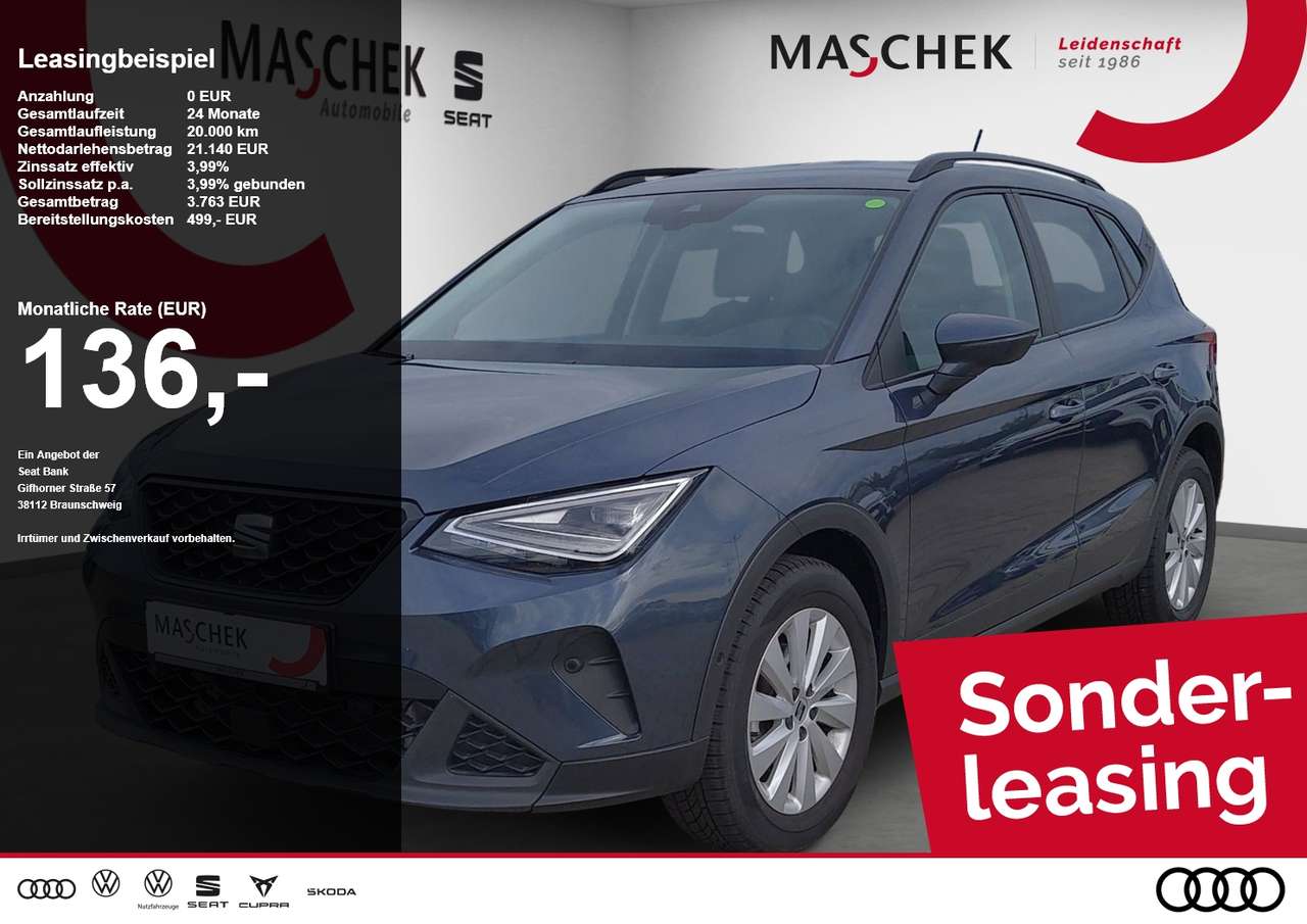 Seat Arona 2025 — Style Sonderleasing Navi RearView Sitzh. CarPlay