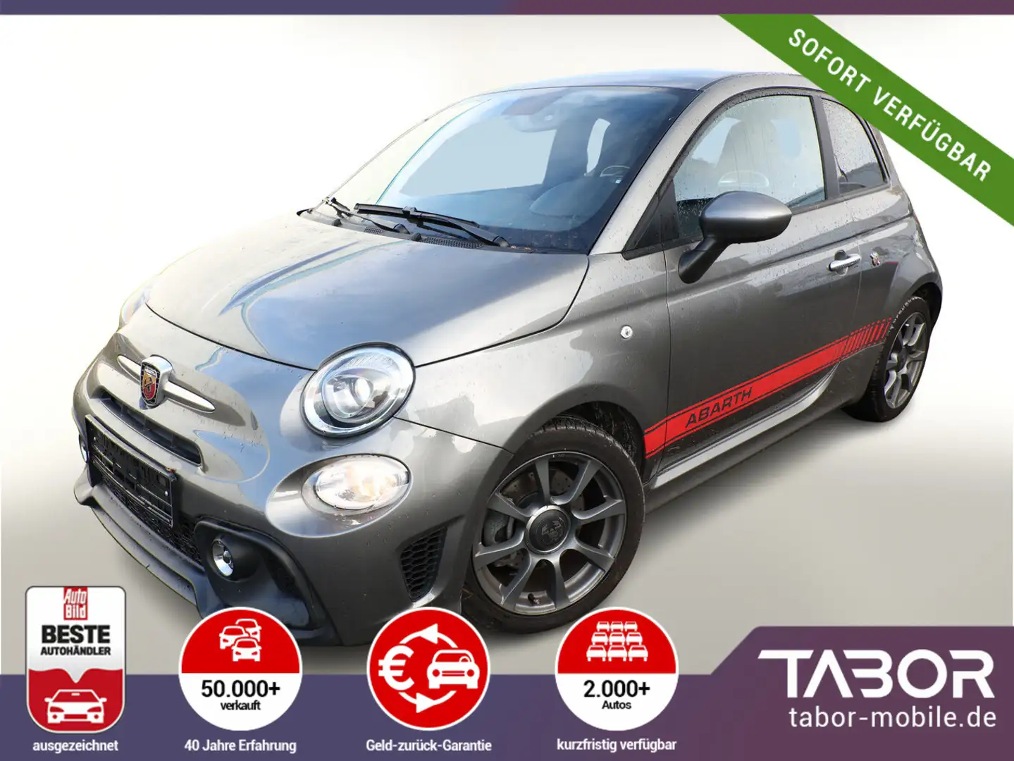 Abarth 595 595 1.4 T-Jet 16V 165 StyleP PDC LM16Z CarPlay Grau - 1