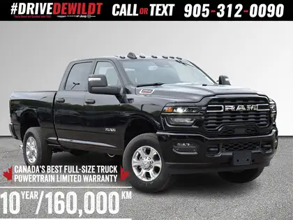 Black 2026 RAM 2500 Pickup Truck Four-Wheel Drive 8-Speed Automatic