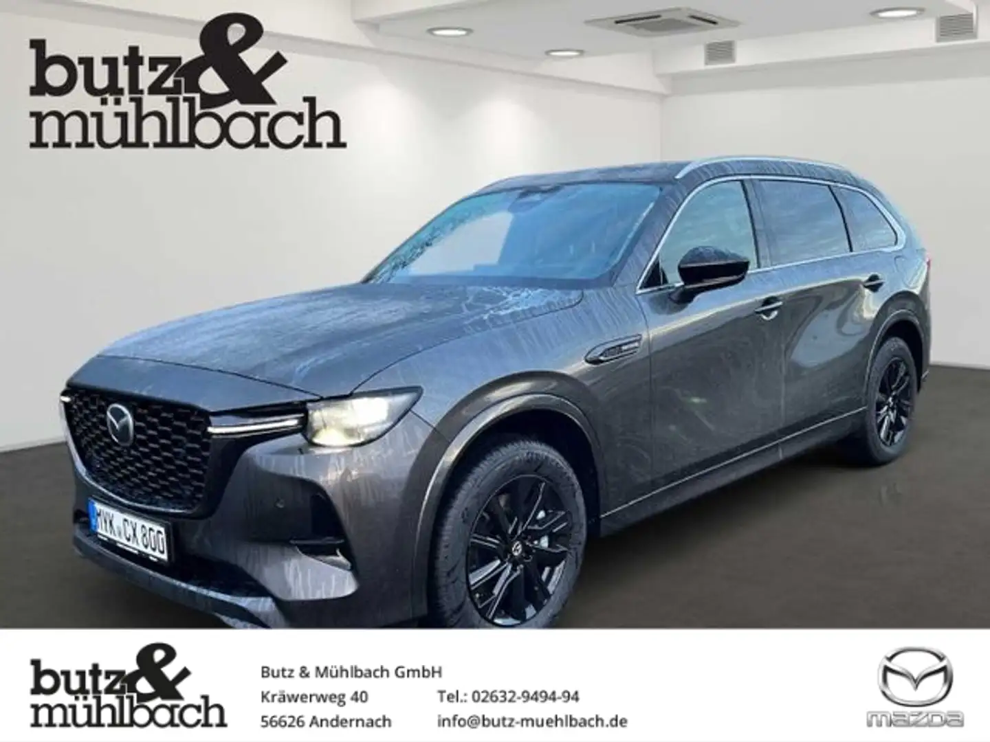 Mazda CX-80 Diesel e-SKYACTIV-D 254 AWD HOMURA PLUS Panorama N Сірий - 1