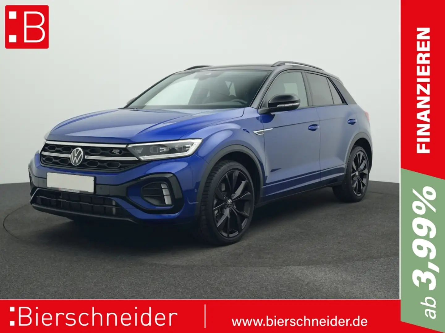 Volkswagen T-Roc 2.0 TSI DSG 4Mo. R-line BLACK-STYLE AHK IQ-LIGHT E Bleu - 1