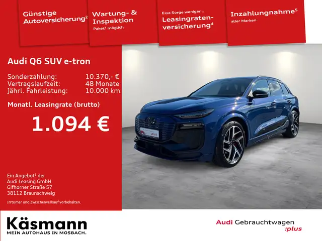 Audi Q6 e-tron quattro edition one blue