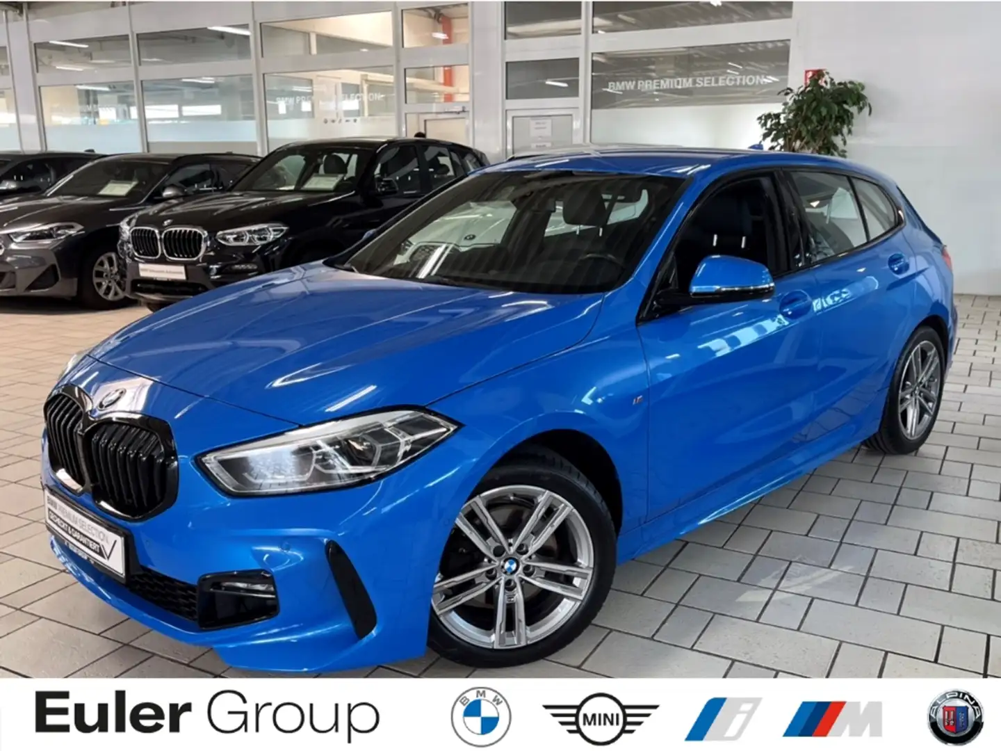 BMW 118 i A Limousine M-Sport 17'' HUD Navi LED SHZ Lkrdhz Bleu - 1