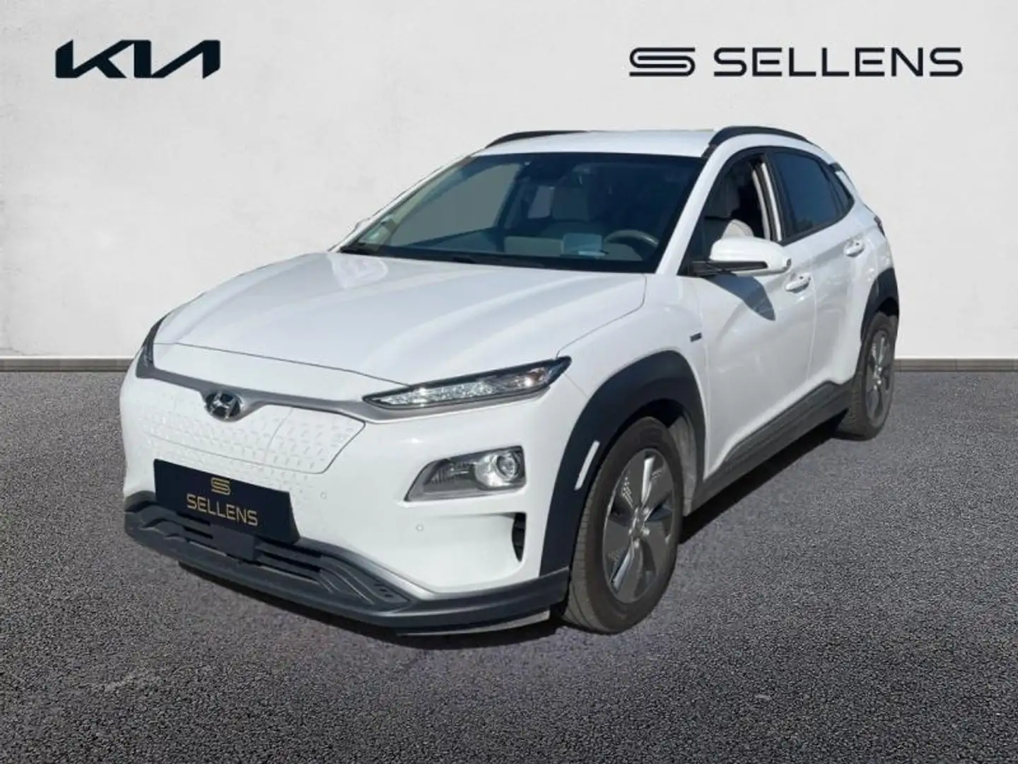 Hyundai KONA Electric 64kWh - 204ch Executive Blanc - 1