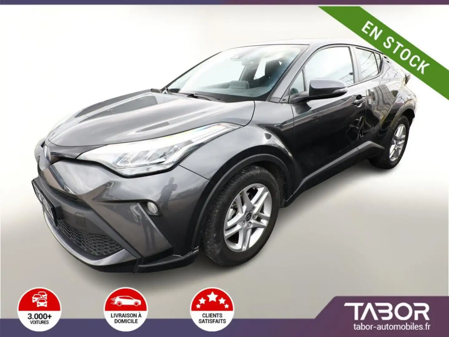 Toyota C-HR 1.8 Hybrid 122 CVT LED cam ACC clim Gris - 1