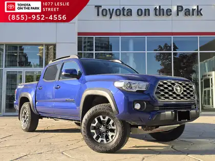 Blue 2023 Toyota Tacoma TRD Off Road Double Cab 4WD Pickup Truck Four-Wheel Drive 6-Speed Manual