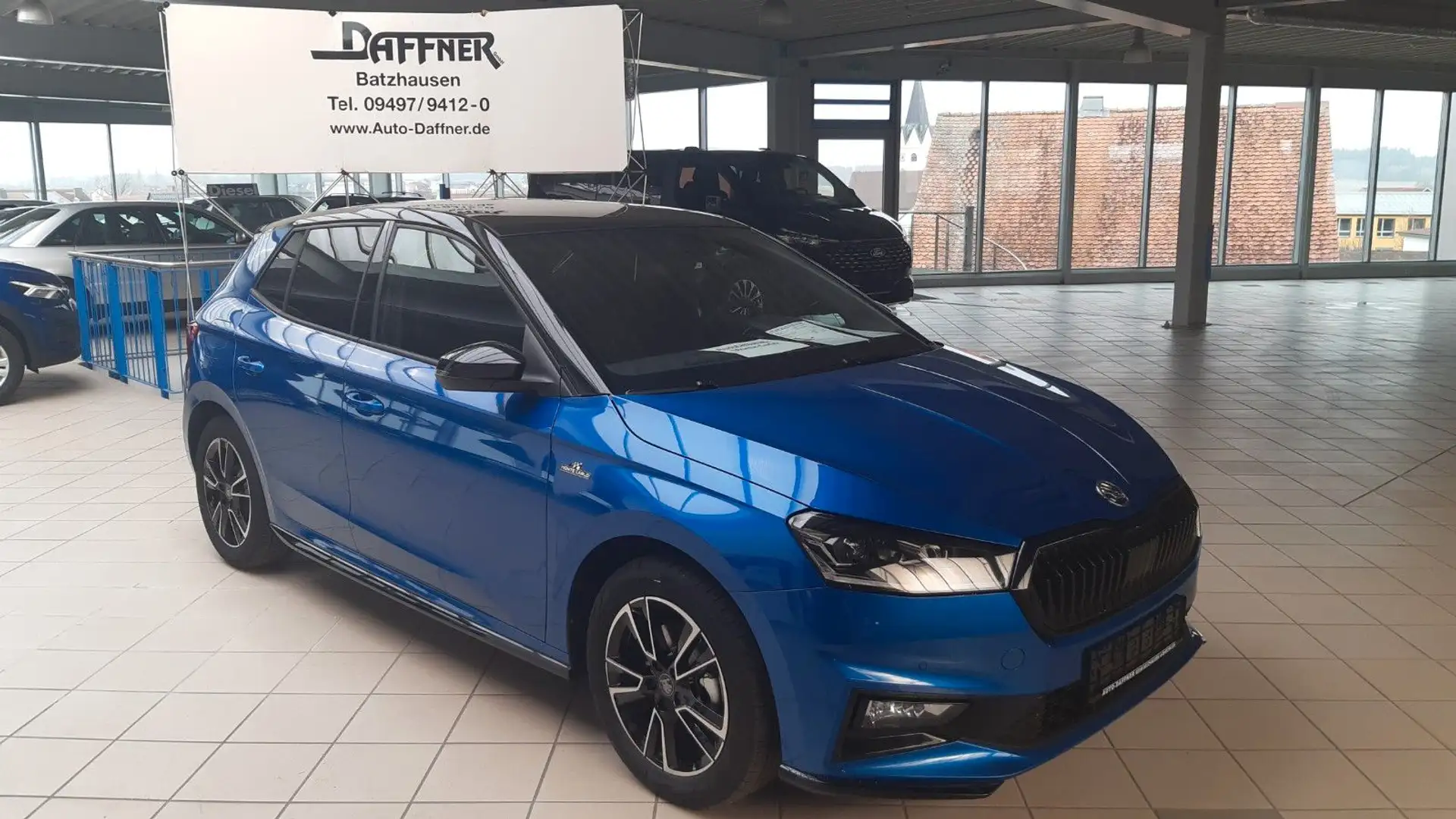 Skoda Fabia 1.0l TSI 85kW DSG Monte Carlo/LED/PDC Blauw - 2