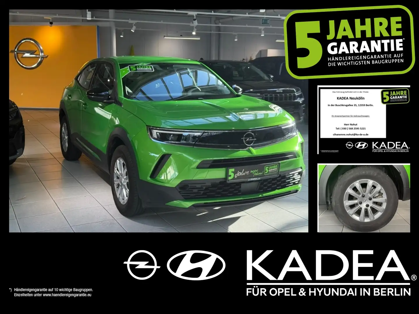 Opel Mokka 1.2 180°Kamera,LED,PDC,Lenk+Sitzheizung Grün - 1