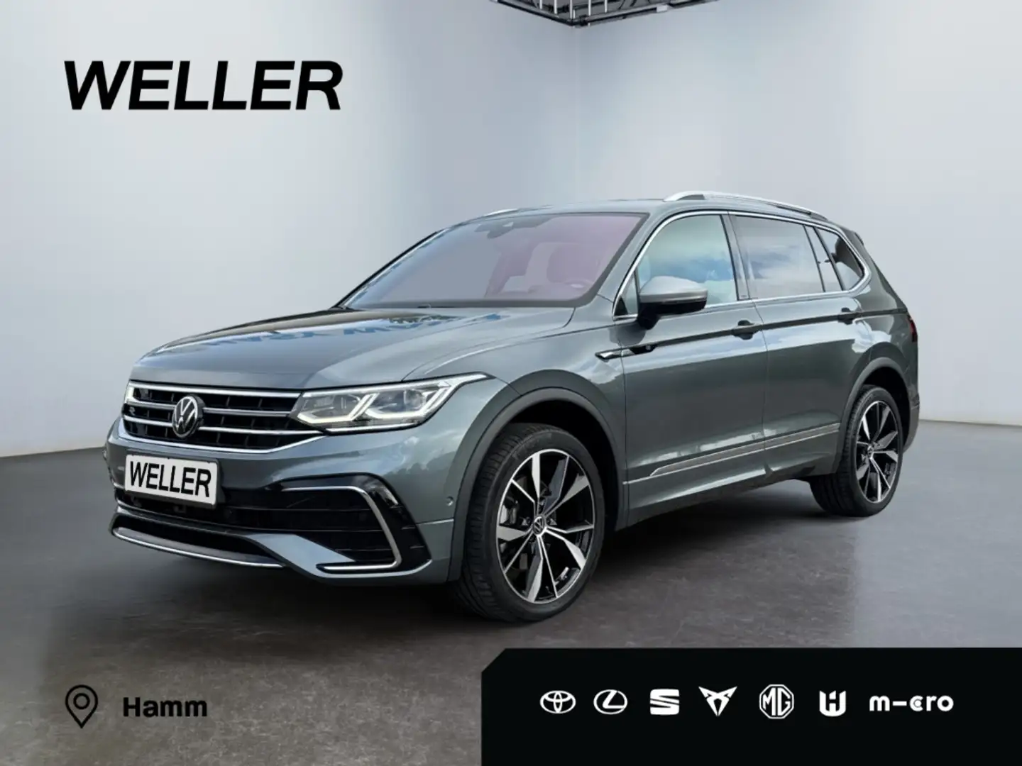 Volkswagen Tiguan Allspace 2.0 TSI 4Motion R-Line DSG*HuD*NAVI*PANO Grau - 1