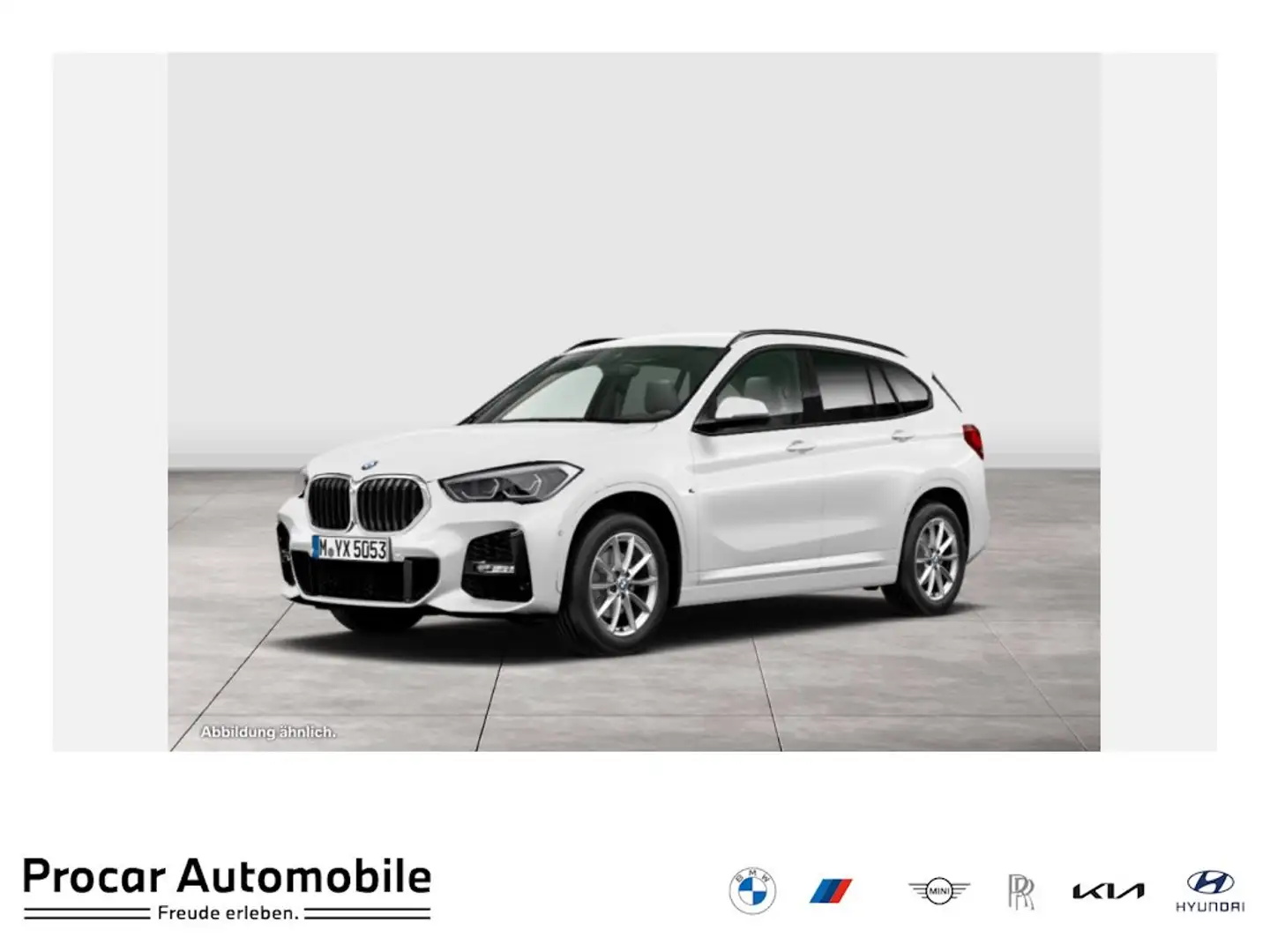 BMW X1 sDrive18d M Sport AHK+RFK+NAVI+LED+PDC+LEDER Weiß - 1