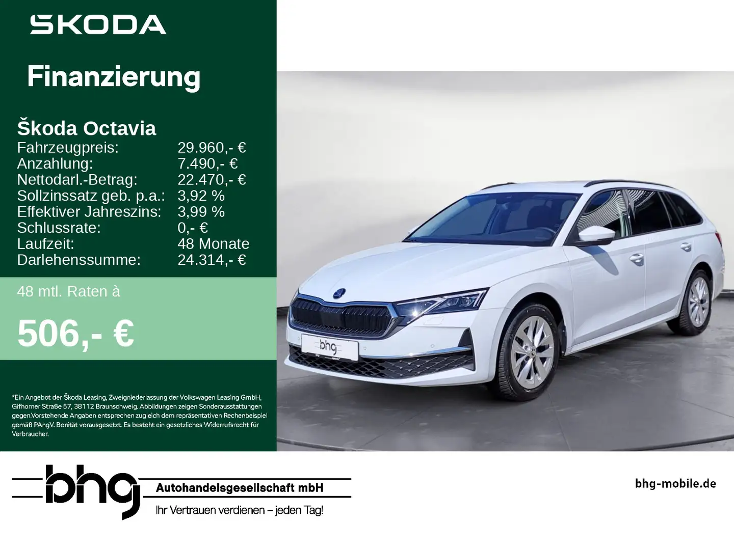 Skoda Octavia Combi 1.5 SI DSG Selection MatrixLED ACC Weiß - 1