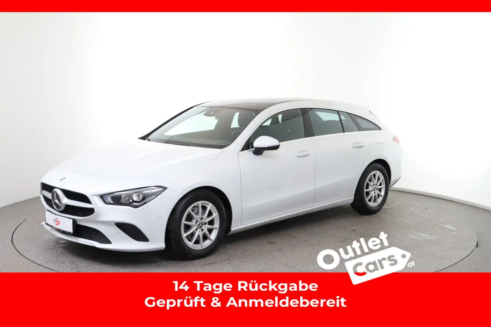 Mercedes-Benz CLA 180 d SB Aut. LED+ASSIST+AHK+NAV+TEMP+SKY+RFK Weiß - 1