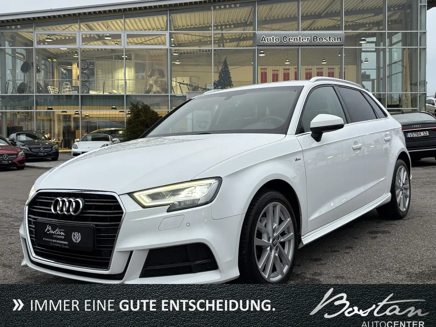 Audi A3 Sportback 30 TFSI S-LINE/NAVI/S-TRONIC/SHZ Blanc - 1