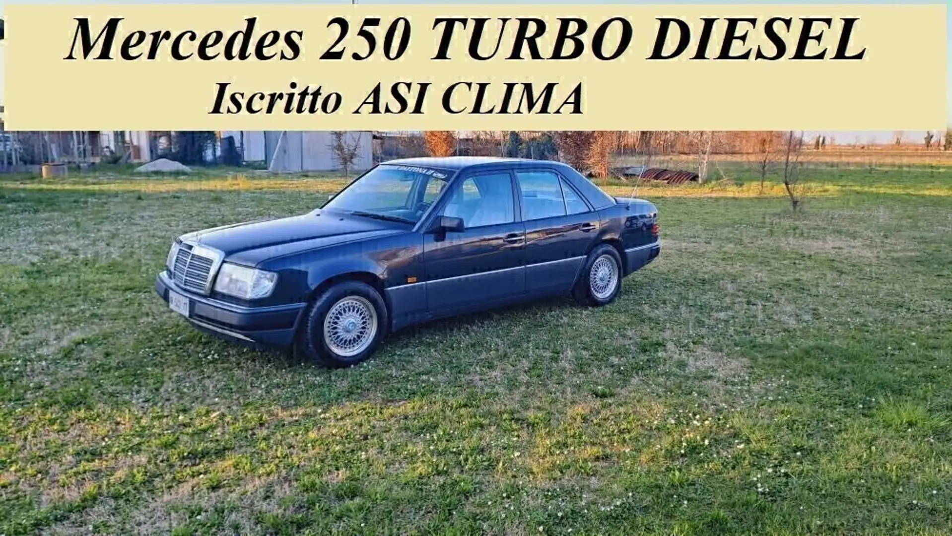 Mercedes-Benz E 250 250 TD iscritta ASI Nero - 1
