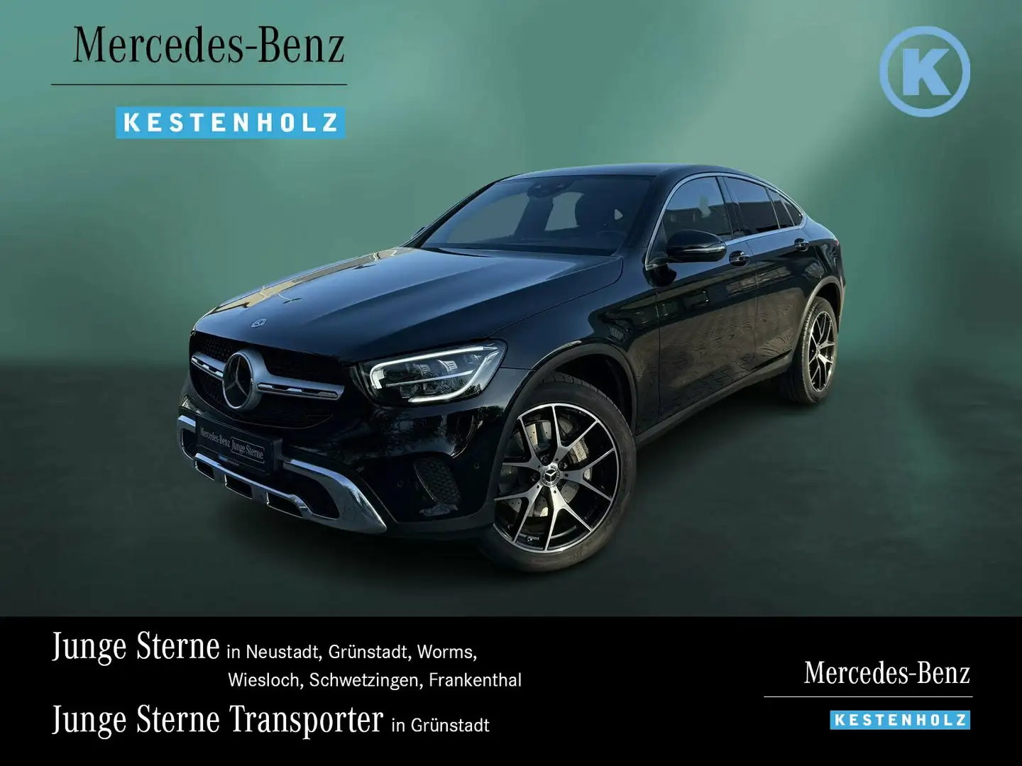 Mercedes-Benz GLC 300 GLC 300 de 4M 20"-AMG+AHK+DISTRO+KAM+AMBI+EASYP Schwarz - 1