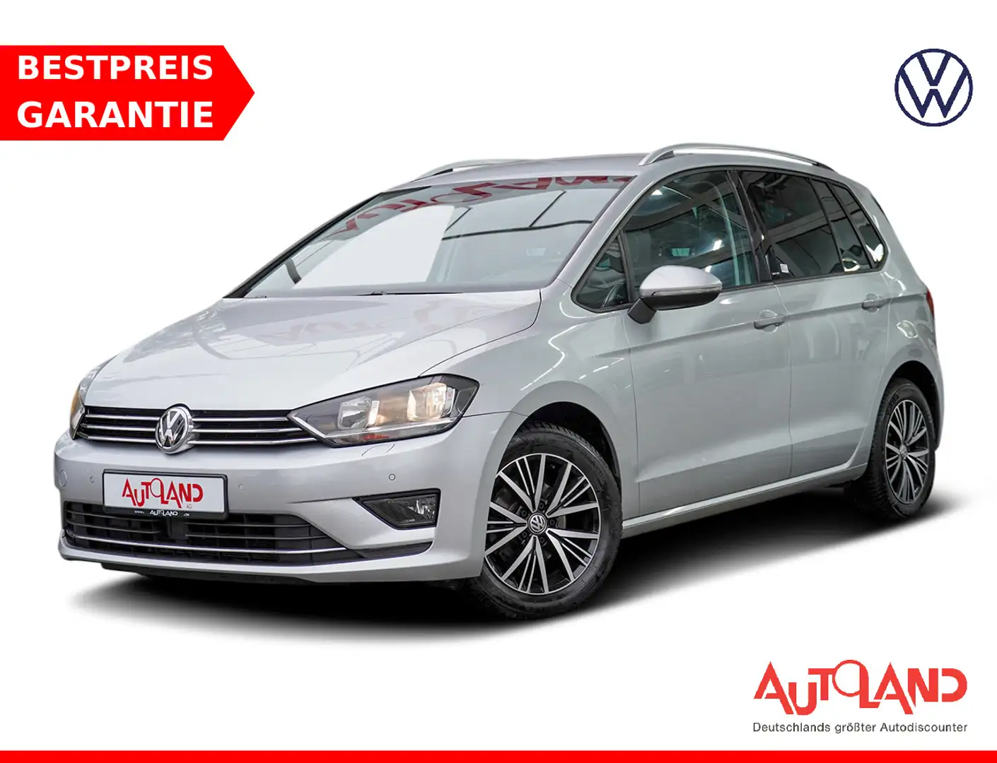 Volkswagen Golf Sportsvan 1.2 Allstar Klimaaut. Sitzheizung Silber - 1