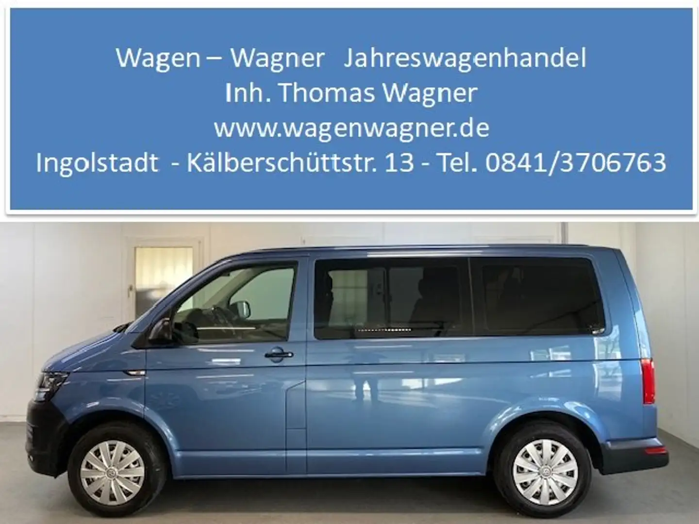 Volkswagen T6 Caravelle Caravelle 2.0 TDI 114PS Climatronic Cam 9-Sitzer Blau - 1