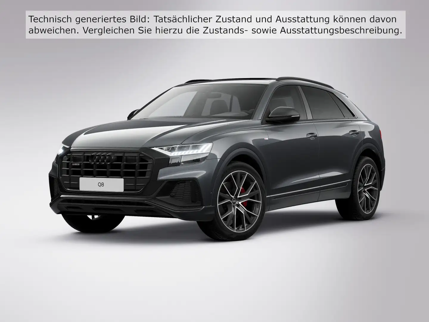 Audi Q8 50 TDI Q 2x S LINE LM22 AHK PANO Grau - 2