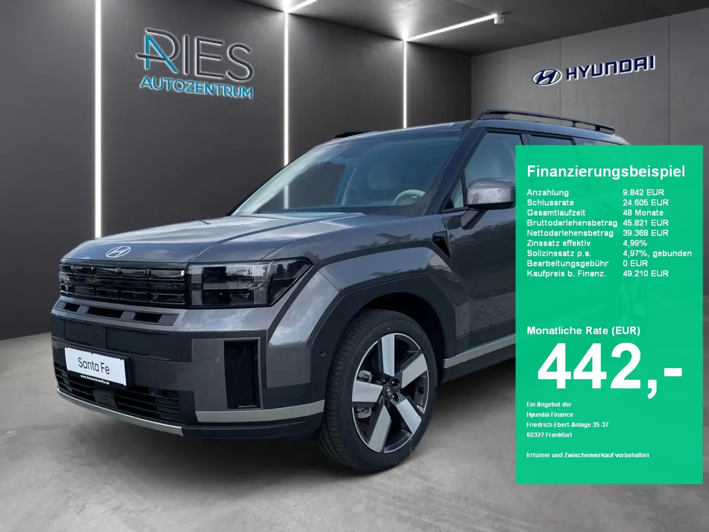 Hyundai SANTA FE HEV *Navi*SD*Sitz-Paket*Assistent-Paket Grau - 1