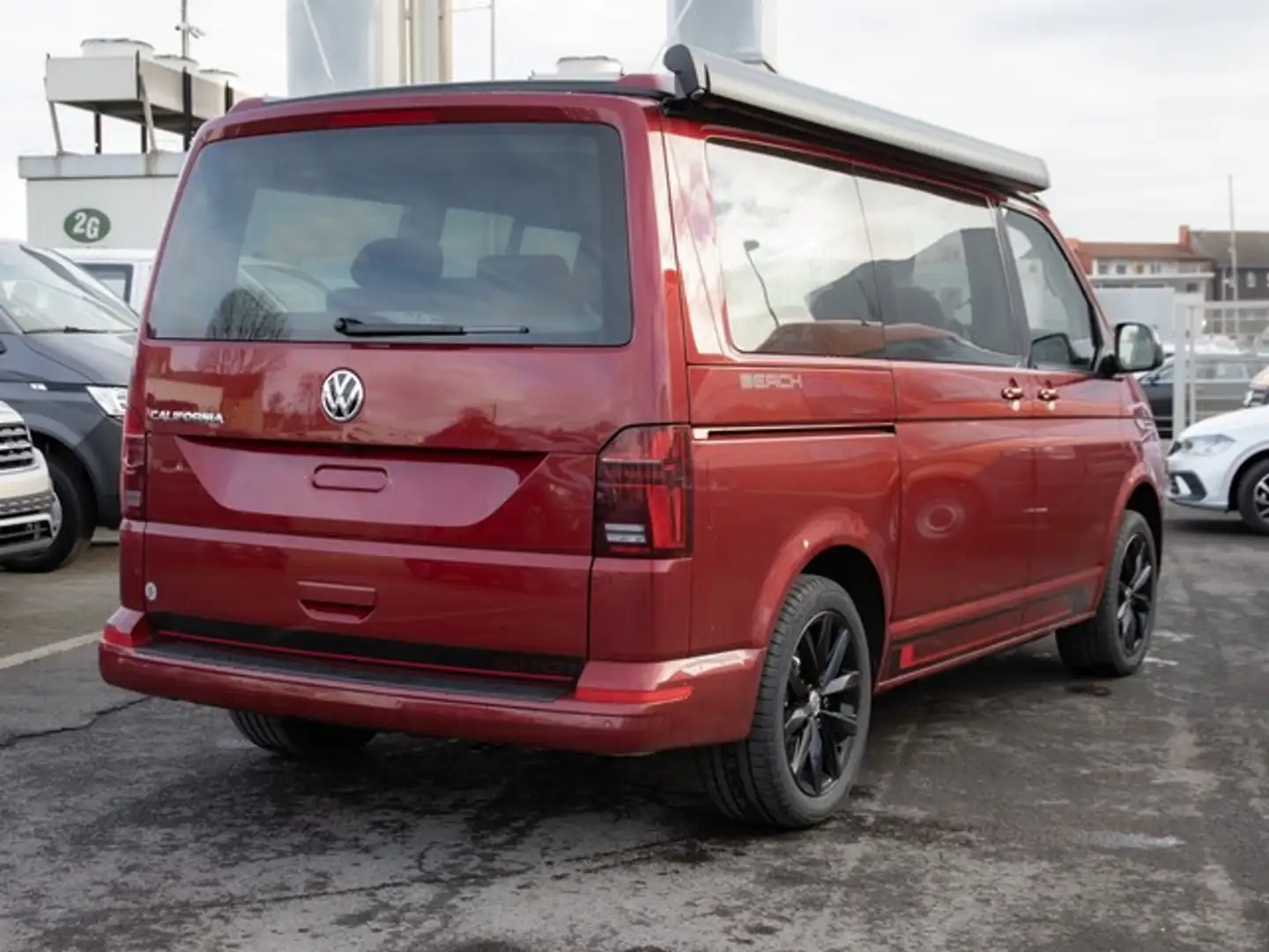 Volkswagen LT California 6.1 Beach Camper 2,0 l TDI 7-Gang-DS... Roşu - 2