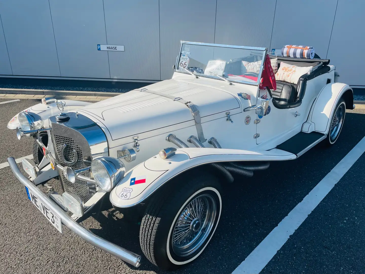 Oldtimer American Gazelle Roadster De Luxe Weiß - 1