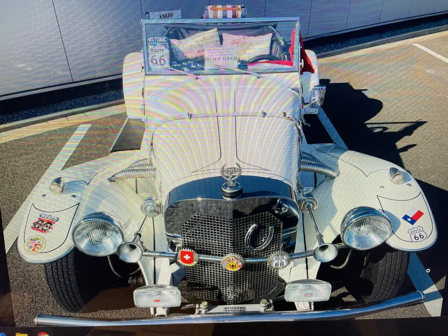 Oldtimer American Gazelle Roadster De Luxe Weiß - 2