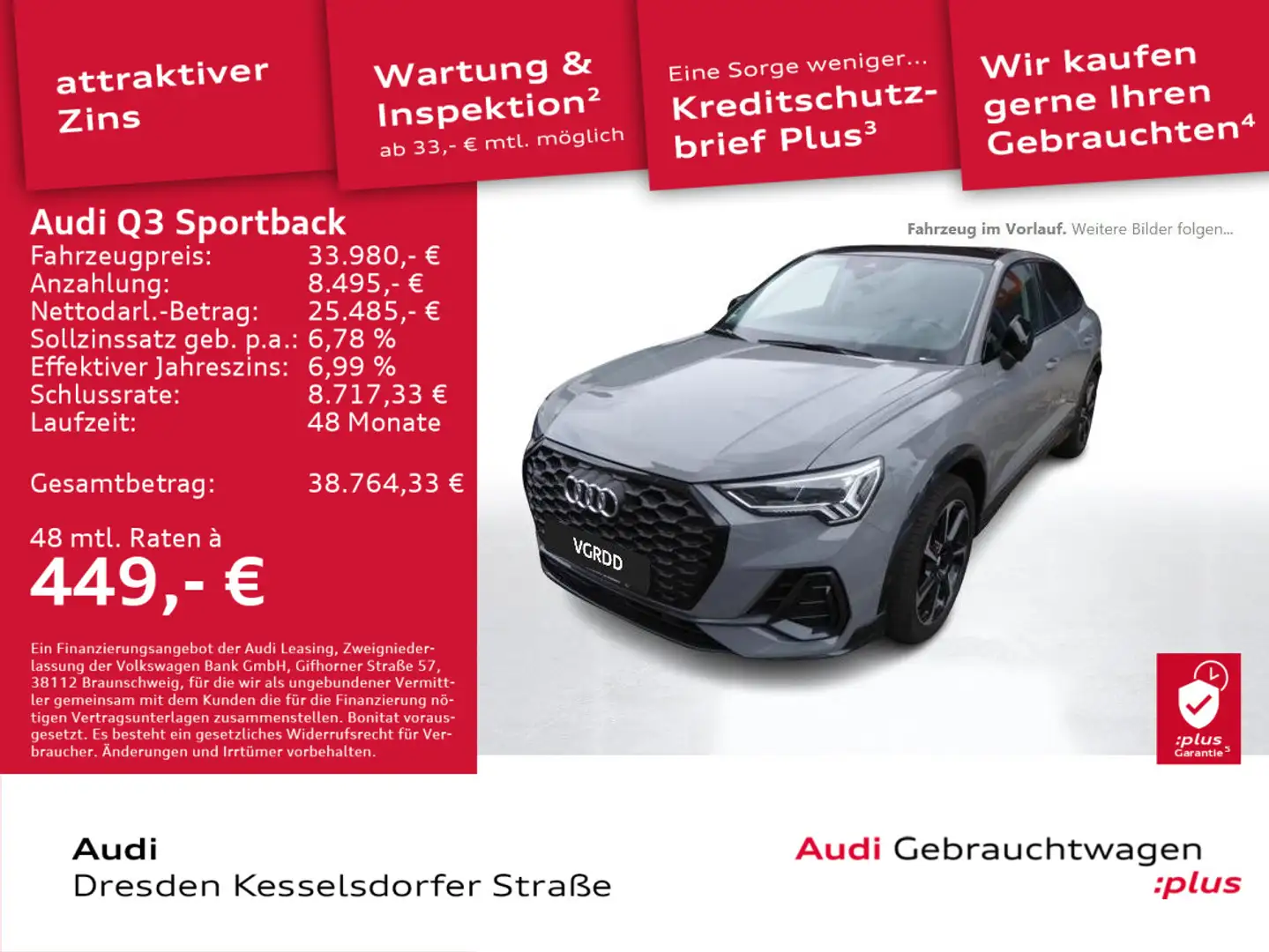 Audi Q3 35 TDI quattro 110(150) kW(PS) Scha Grau - 1