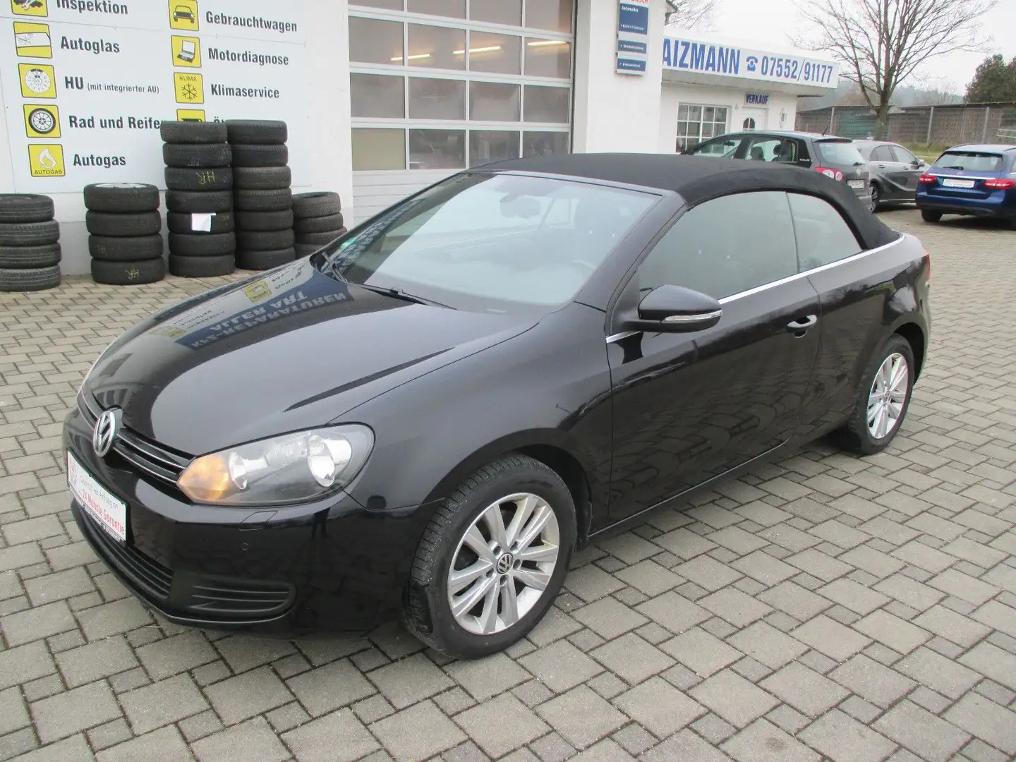 Volkswagen Golf VI Cabriolet BMT Zwart - 2