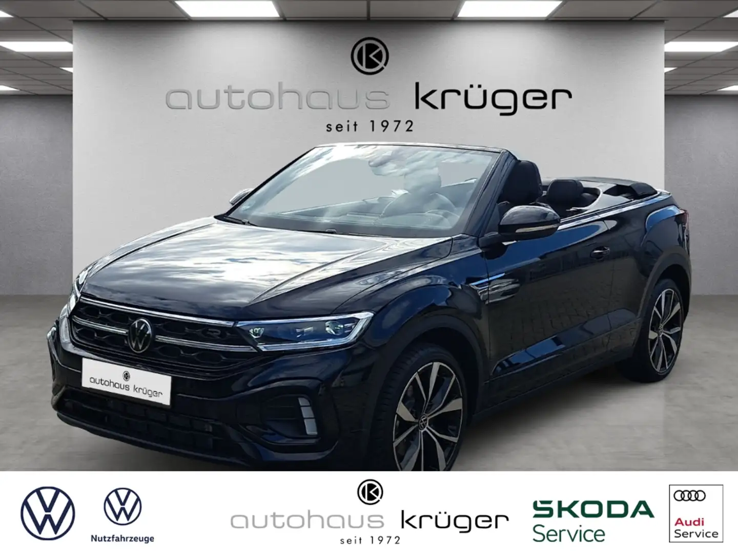 Volkswagen T-Roc Cabriolet 1.5 TSI DSG R-Line AHK-abnehmbar Navi Le Schwarz - 1