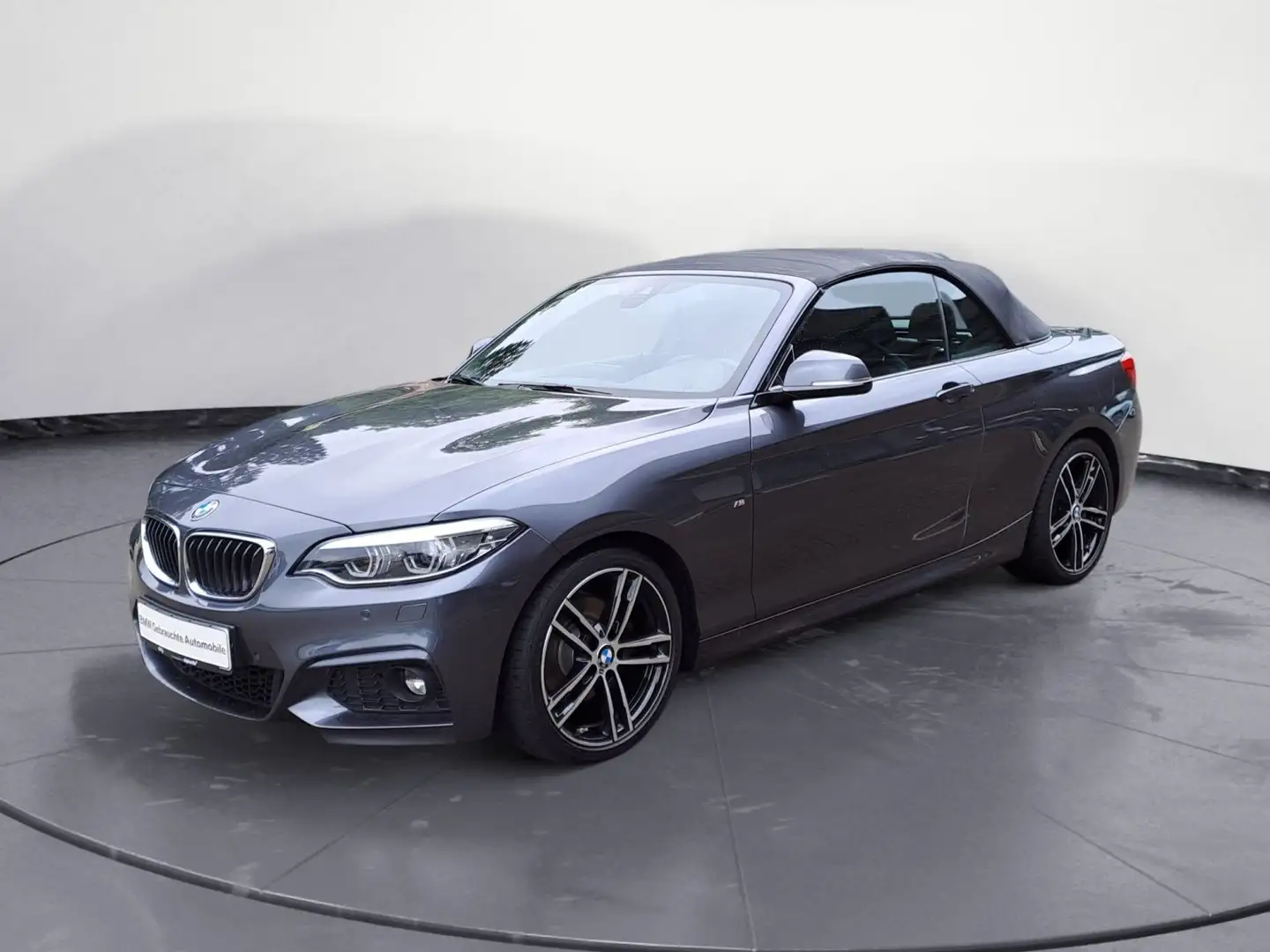 BMW 220 i Steptronic Cabrio M Sport Sport Aut. PDC Grau - 2