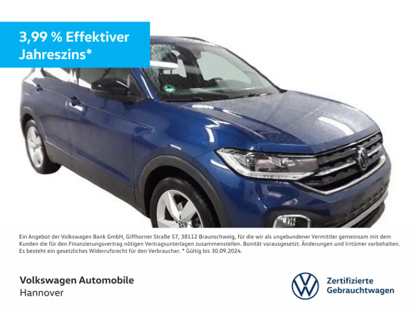 Volkswagen T-Cross 1.5 TSI DSG Move Navi LED DigCockpit ACC Blau - 1