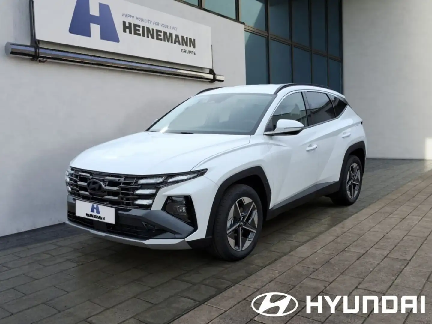 Hyundai TUCSON 1.6 TGDi 48V 4WD DCT Trend -LED-NAVI- Weiß - 1