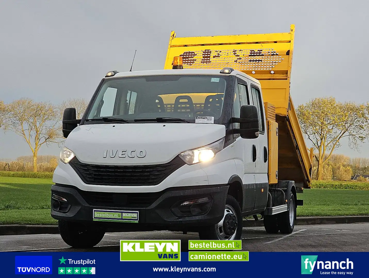 Iveco Daily 35C14 DUB.CAB Kipper Kist! Blanc - 1
