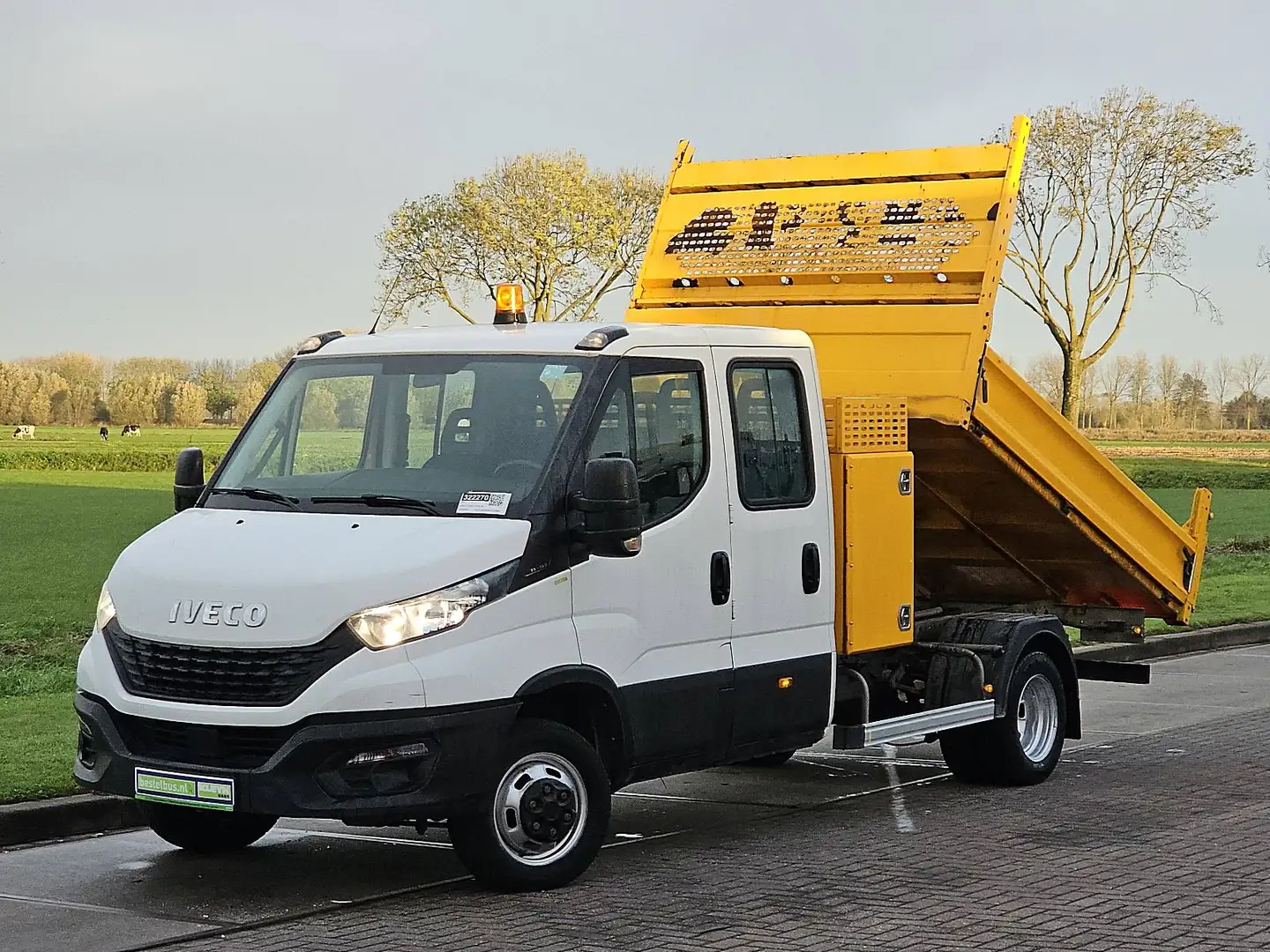 Iveco Daily 35C14 DUB.CAB Kipper Kist! Blanc - 2