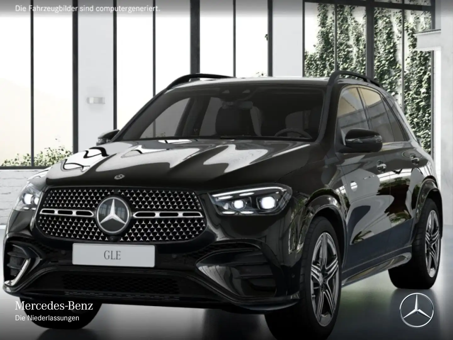 Mercedes-Benz GLE 450 4M AMG+NIGHT+PANO+360+AHK+MULTIBEAM+HUD+9G Schwarz - 2