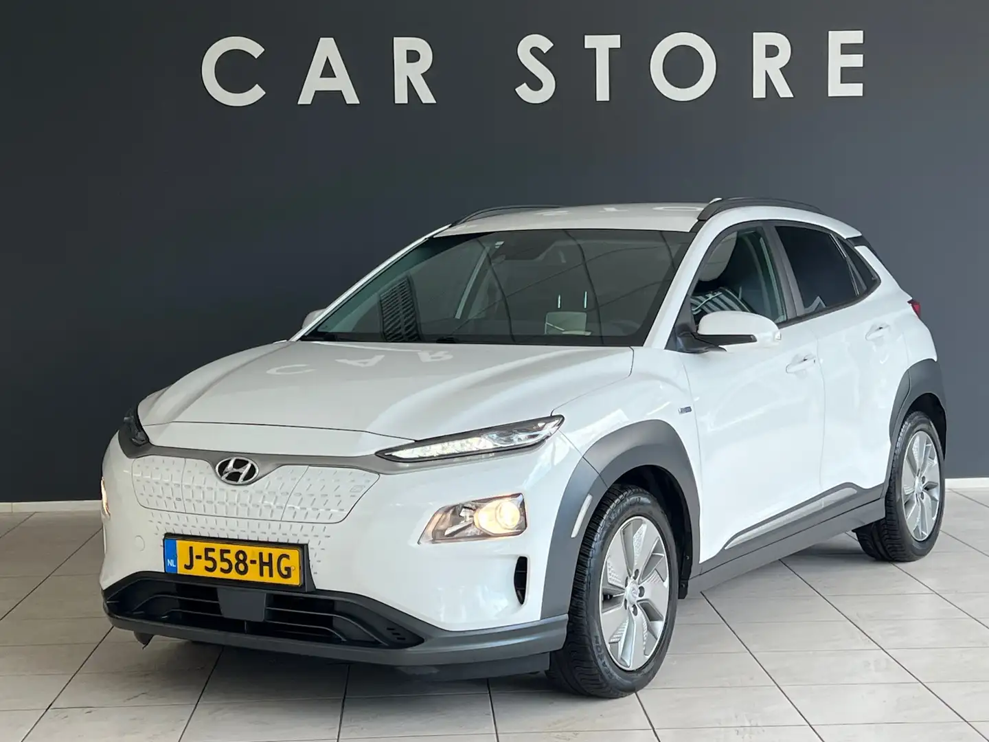 Hyundai KONA EV Fashion 64 kWh NAVI-ECC-CAM-DAB-HUD Blanc - 1