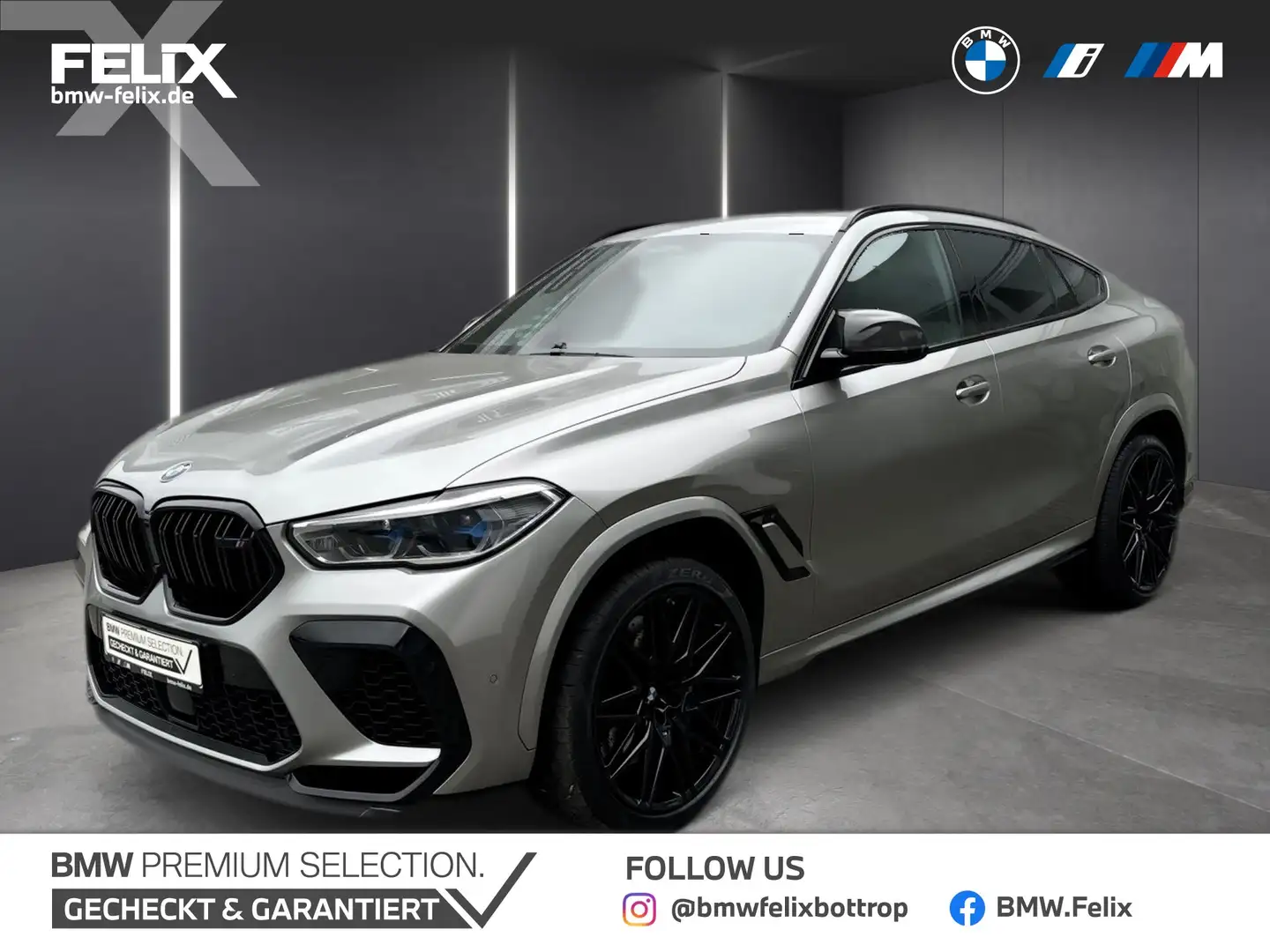 BMW X6 M Competition+B&W+M DRIVERS+LASER+SITZKLIMA+ Grey - 1