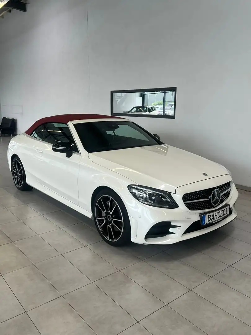 Mercedes-Benz C 300 AMG Cabrio*LED*Spurh.*Burm*Airscarf*360°* Weiß - 1