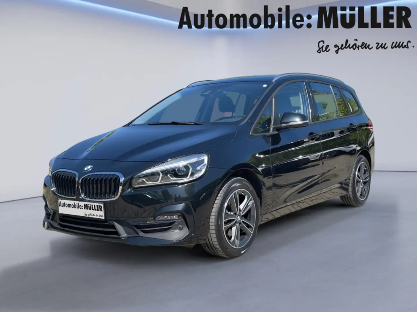 BMW 218 Gran Tourer i Sport Line*AHK*LED*PDC*Sitzheizung* Schwarz - 1