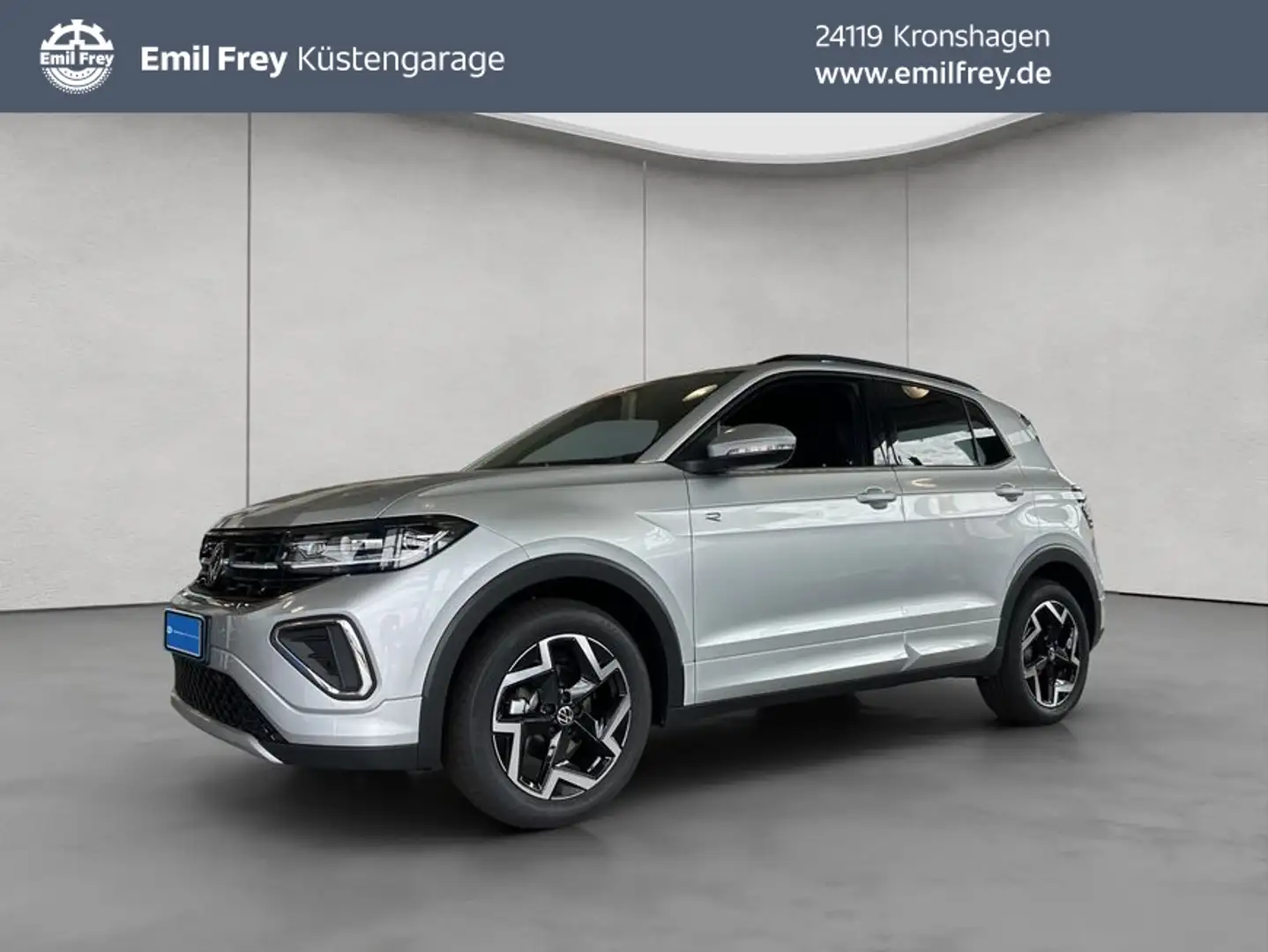 Volkswagen T-Cross R-Line 1.0 l TSI OPF 85 kW (116 PS) 7-Ga Silber - 1