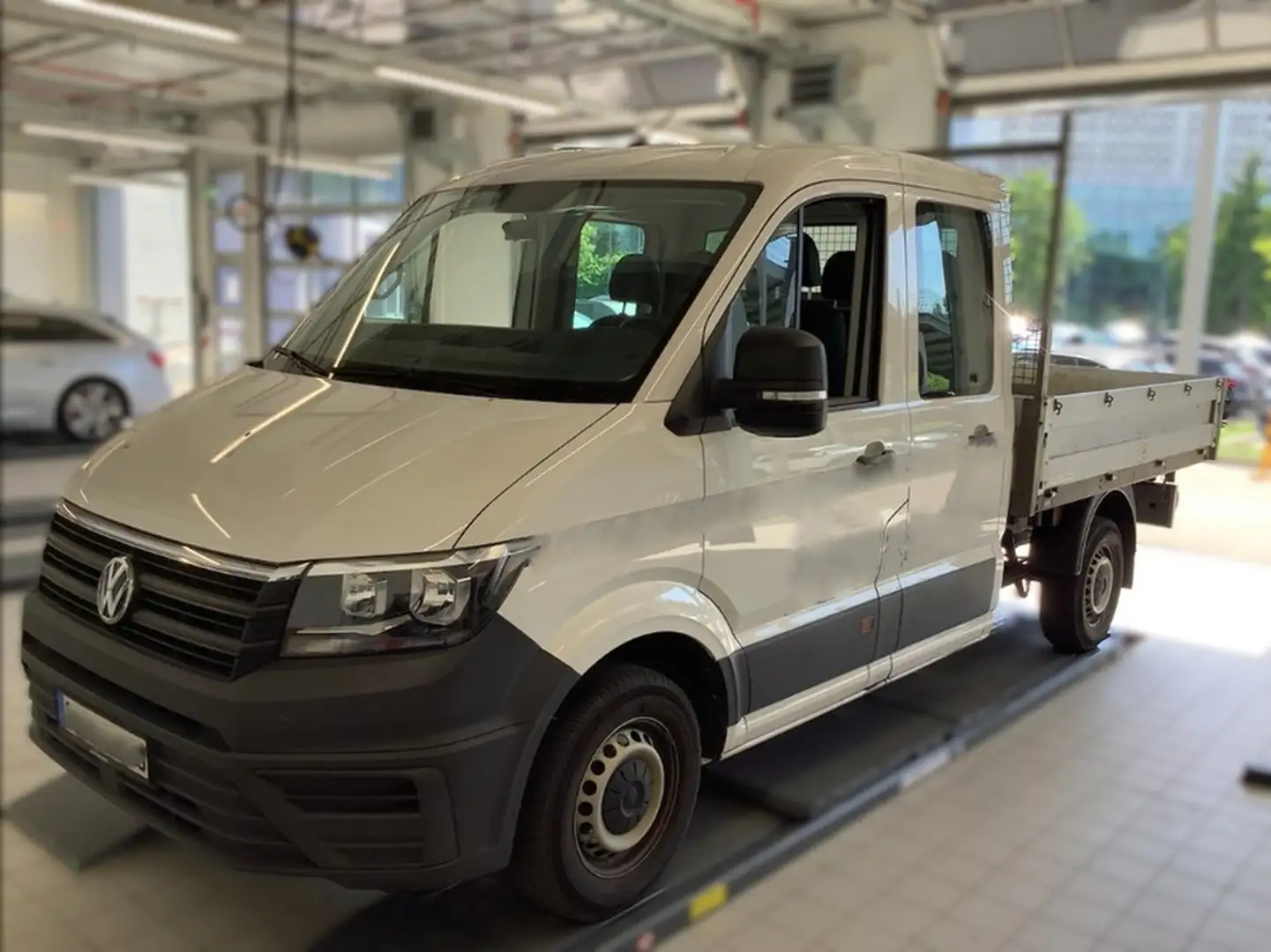 Volkswagen Crafter Pritsche 2.0 TDI MR Navi AHK DAB+ Weiß - 1