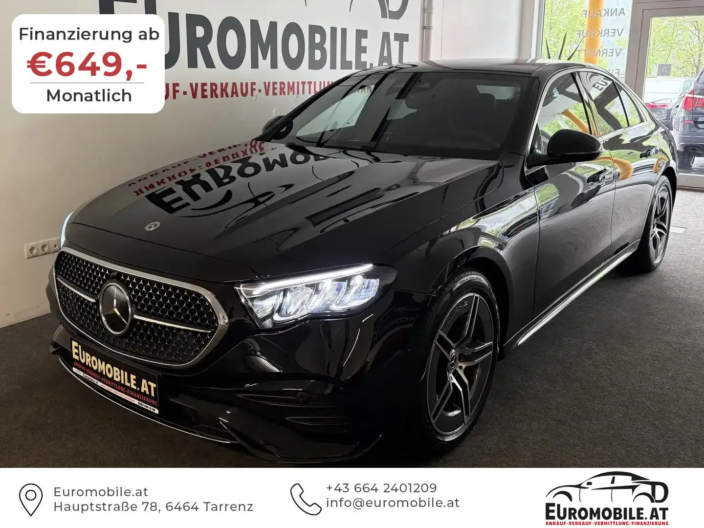Mercedes-Benz E 220 d AMG Line ADVANCED*RFK*AHK*Komfort-P*Styling-P* Schwarz - 1