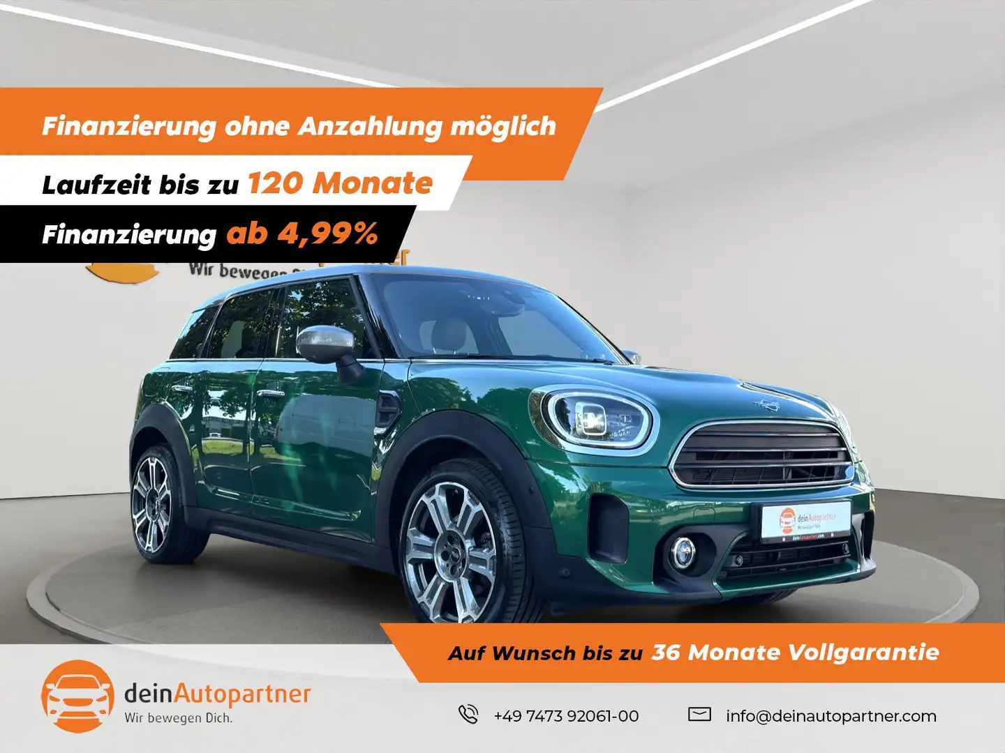 MINI Cooper Countryman NAVI/LED/LEDER/HUD/PANO/RFK/VIRTUAL COCKPIT Grün - 1