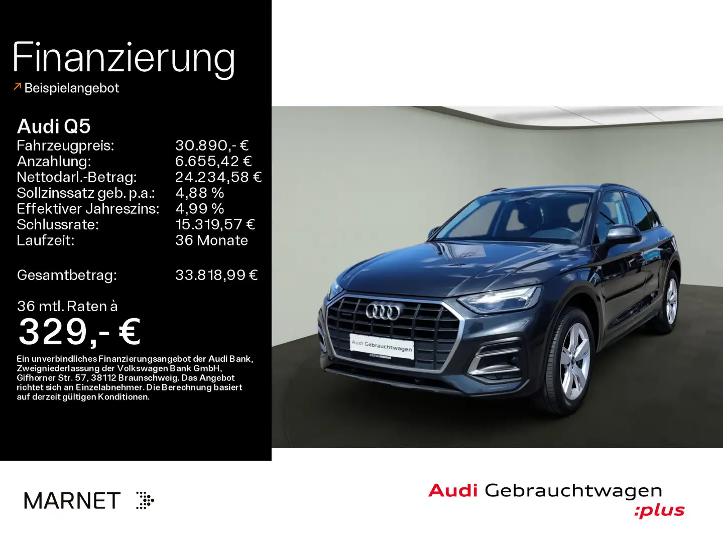 Audi Q5 50 TFSI e quattro*Navi*LED*Alu*PDC*Virtual Co Gris - 1