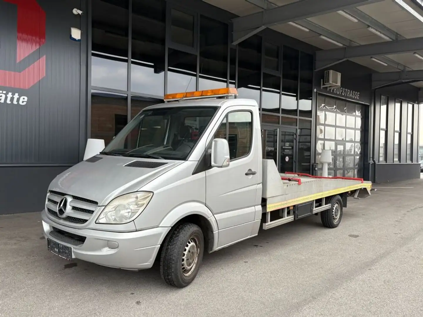 Mercedes-Benz Sprinter 315CDI Abschleppwagen mit Fitzel Aluaufbau Silber - 1