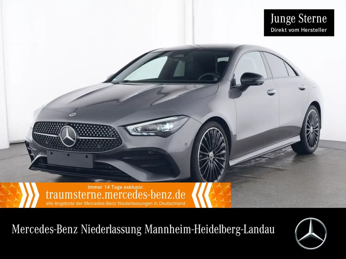 Mercedes-Benz CLA 220 d AMG+NIGHT+PANO+360°+MULTIBEAM+BURMESTER Gris - 1