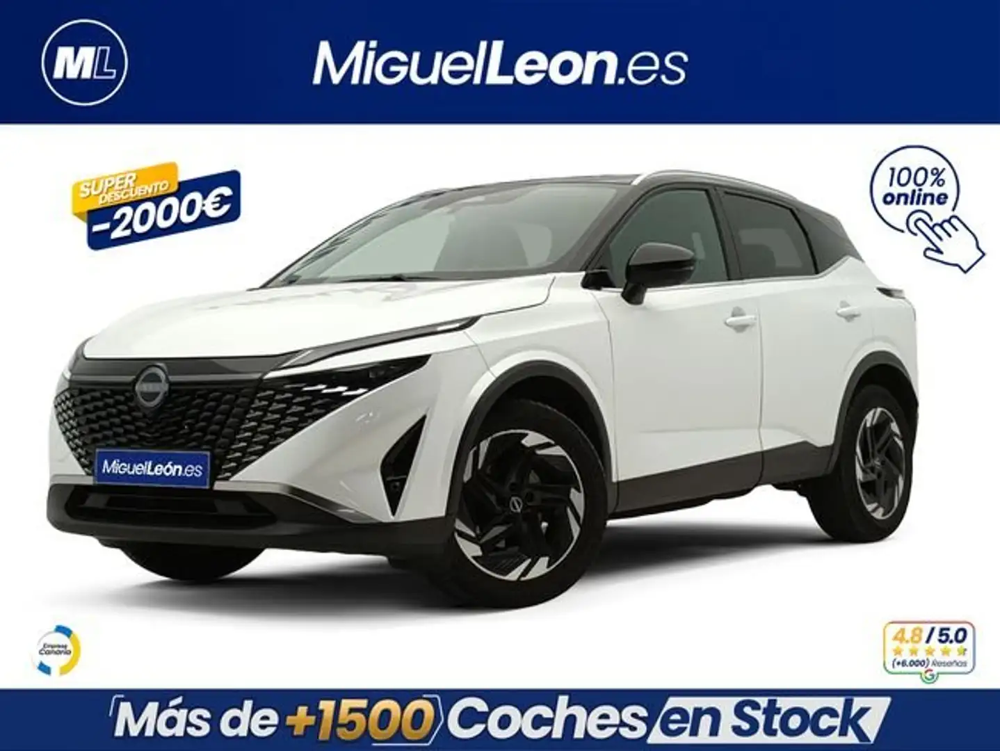 Nissan Qashqai DIG-T 103kW N-Connecta Blanco - 1
