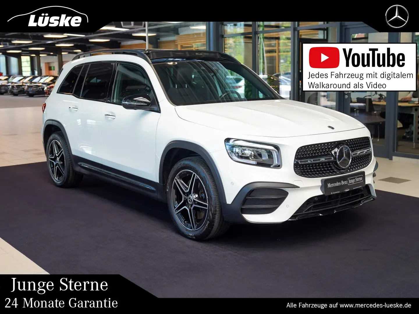 Mercedes-Benz GLB 250 GLB 250 4M AMG Line Night Burmester Memo Panoram Weiß - 1