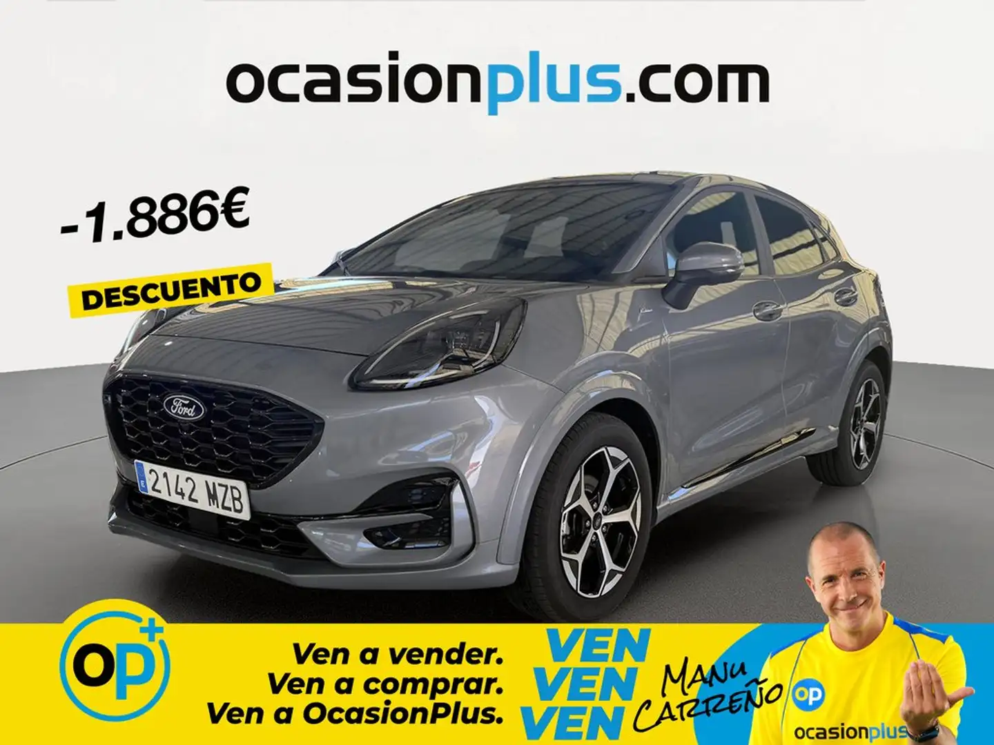 Ford Puma 1.0 EcoBoost MHEV ST-Line 125 Gris - 1